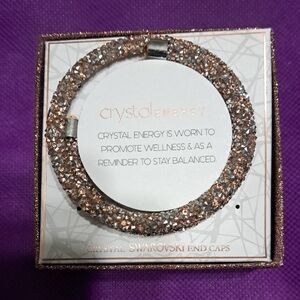 Swarovski Crystal Energy Bracelet - Silver and Gold